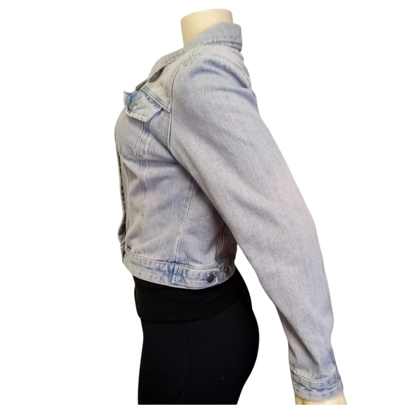 Body Central Jean Jacket L - Picture 4 of 9